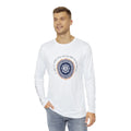 Brushed Mens Long Sleeve Om Tee - Gayatri Mantra - Dipaliz